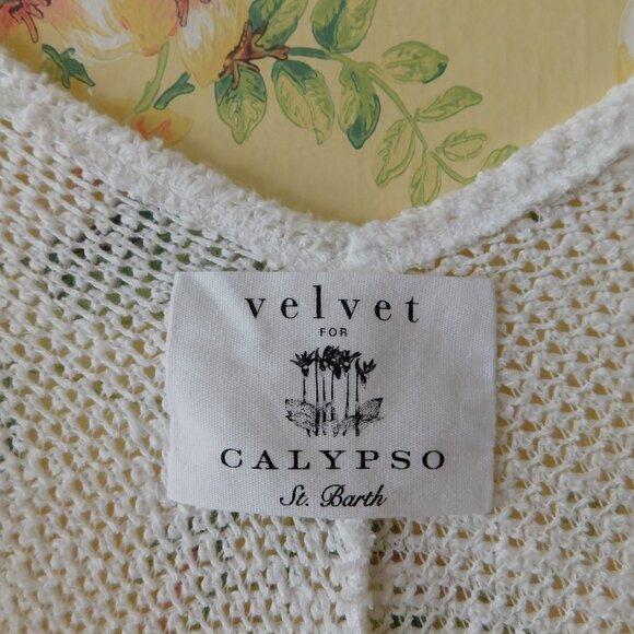 🦔🐾 Anthropologie St Barth Oversized Slouchy Breezy White Cardi🦔🐾 - Picture 5 of 15